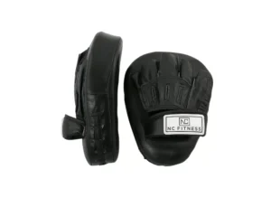 Boxing Focus Mitts Curved NC Cowhide Leather Black