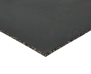 Premium Rubber Gym Mat – Black 1m x 1m x 15mm